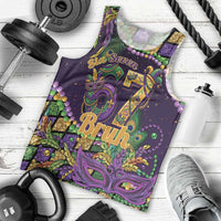 Six Seven Mardi Gras Men Tank Top 67 Carnival Mask Beads - Wonder Print Shop