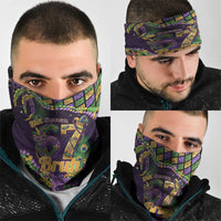 Six Seven Mardi Gras Neck Gaiter 67 Carnival Mask Beads - Wonder Print Shop