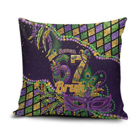 Six Seven Mardi Gras Pillow Cover 67 Carnival Mask Beads - Wonder Print Shop