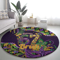 Six Seven Mardi Gras Round Carpet 67 Carnival Mask Beads - Wonder Print Shop
