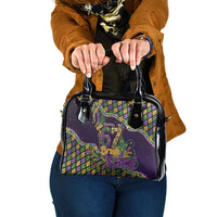 Six Seven Mardi Gras Shoulder Handbag 67 Carnival Mask Beads - Wonder Print Shop