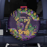 Six Seven Mardi Gras Spare Tire Cover 67 Carnival Mask Beads - Wonder Print Shop