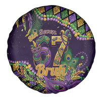Six Seven Mardi Gras Spare Tire Cover 67 Carnival Mask Beads - Wonder Print Shop