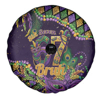 Six Seven Mardi Gras Spare Tire Cover 67 Carnival Mask Beads - Wonder Print Shop