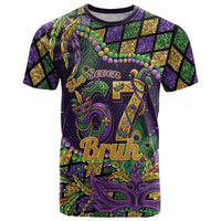 Six Seven Mardi Gras T Shirt 67 Carnival Mask Beads - Wonder Print Shop
