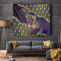 Six Seven Mardi Gras Tapestry 67 Carnival Mask Beads - Wonder Print Shop