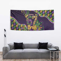 Six Seven Mardi Gras Tapestry 67 Carnival Mask Beads - Wonder Print Shop
