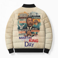 Martin Luther King MLK Bomber Puffer Jacket I Have a Dream Vintage Art - Wonder Print Shop