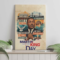 Martin Luther King MLK Canvas Wall Art I Have a Dream Vintage Art - Wonder Print Shop
