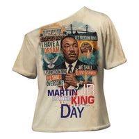 Martin Luther King MLK Cross Shoulder Shirt I Have a Dream Vintage Art - Wonder Print Shop