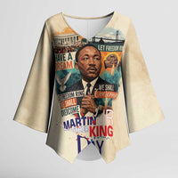Martin Luther King MLK Kimono Sleeve Blouse I Have a Dream Vintage Art - Wonder Print Shop
