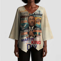 Martin Luther King MLK Kimono Sleeve Blouse I Have a Dream Vintage Art - Wonder Print Shop