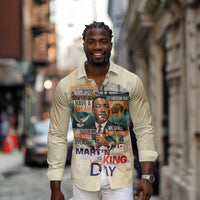 Martin Luther King MLK Long Sleeve Button Shirt I Have a Dream Vintage Art - Wonder Print Shop