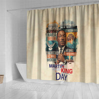 Martin Luther King MLK Shower Curtain I Have a Dream Vintage Art - Wonder Print Shop