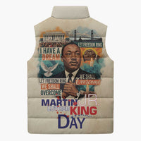 Martin Luther King MLK Sleeveless Puffer Jacket I Have a Dream Vintage Art - Wonder Print Shop