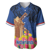 Netherlands Lion Baseball Jersey Tulip And Windmill