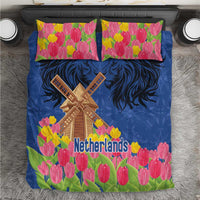 Netherlands Lion Bedding Set Tulip And Windmill