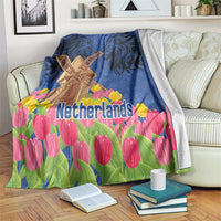 Netherlands Lion Blanket Tulip And Windmill