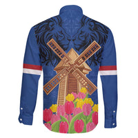 Netherlands Lion Family Matching Puletasi and Hawaiian Shirt Tulip And Windmill