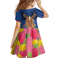 Netherlands Lion Family Matching Tank Maxi Dress and Hawaiian Shirt Tulip And Windmill