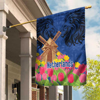 Netherlands Lion Garden Flag Tulip And Windmill