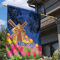 Netherlands Lion Garden Flag Tulip And Windmill