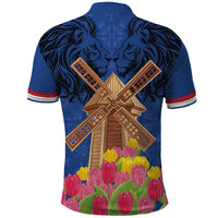 Netherlands Lion Polo Shirt Tulip And Windmill