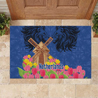 Netherlands Lion Rubber Doormat Tulip And Windmill