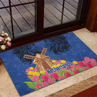 Netherlands Lion Rubber Doormat Tulip And Windmill