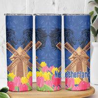 Netherlands Lion Skinny Tumbler Tulip And Windmill