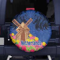 Netherlands Lion Spare Tire Cover Tulip And Windmill