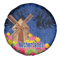 Netherlands Lion Spare Tire Cover Tulip And Windmill