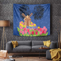 Netherlands Lion Tapestry Tulip And Windmill