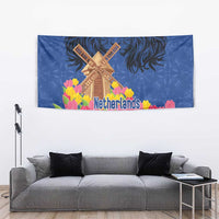 Netherlands Lion Tapestry Tulip And Windmill