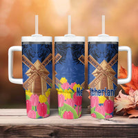 Netherlands Lion Tumbler With Handle Tulip And Windmill