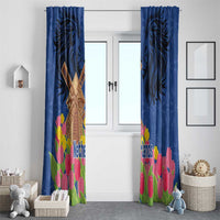 Netherlands Lion Window Curtain Tulip And Windmill
