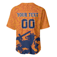 Custom Netherlands Football Baseball Jersey Holland Lion
