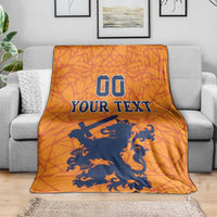 Custom Netherlands Football Blanket Holland Lion