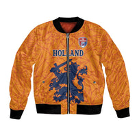 Custom Netherlands Football Bomber Jacket Holland Lion
