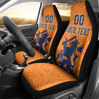 Custom Netherlands Football Car Seat Cover Holland Lion