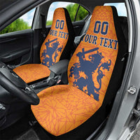 Custom Netherlands Football Car Seat Cover Holland Lion