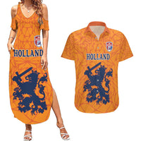 Custom Netherlands Football Couples Matching Summer Maxi Dress and Hawaiian Shirt Holland Lion