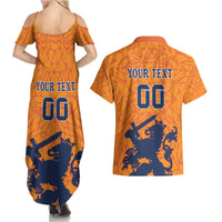 Custom Netherlands Football Couples Matching Summer Maxi Dress and Hawaiian Shirt Holland Lion