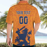 Custom Netherlands Football Hawaiian Shirt Holland Lion