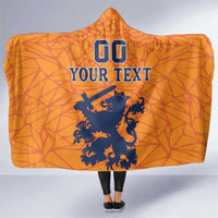 Custom Netherlands Football Hooded Blanket Holland Lion