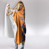 Custom Netherlands Football Hooded Blanket Holland Lion