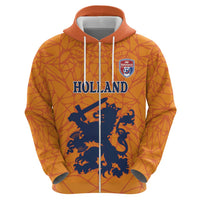 Custom Netherlands Football Hoodie Holland Lion