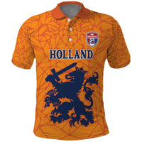 Custom Netherlands Football Polo Shirt Holland Lion
