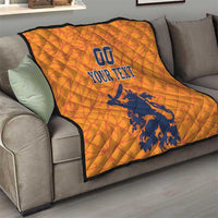 Custom Netherlands Football Quilt Holland Lion