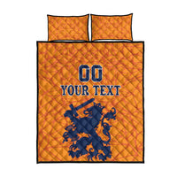 Custom Netherlands Football Quilt Bed Set Holland Lion